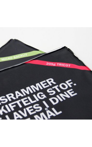 Udskiftning af stof i alurammer