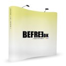 POPUP WALL CURVED<br>B 270 x 225 cm.