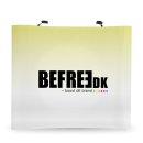 POPUP WALL CURVED<br>B 270 x 225 cm.