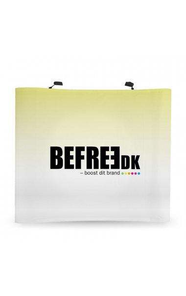 POPUP WALL CURVED<br>B 270 x 225 cm.