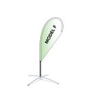 BEACHFLAG DOBBELTSIDET<br>Indendrs brug