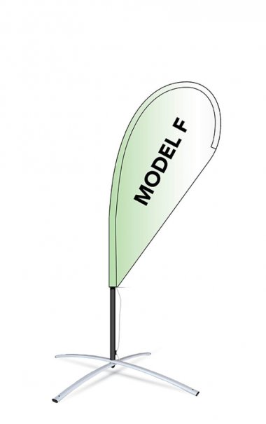 BEACHFLAG DOBBELTSIDET<br>Indendrs brug