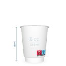 Papkrus m. logo 8 oz PE