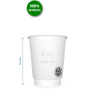 Papkrus m. logo 8 oz P2P