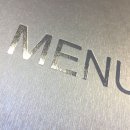 Menukort | Gr metal look