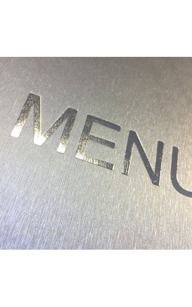 Menukort | Gr metal look
