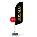 Beachflag "UDSALG"