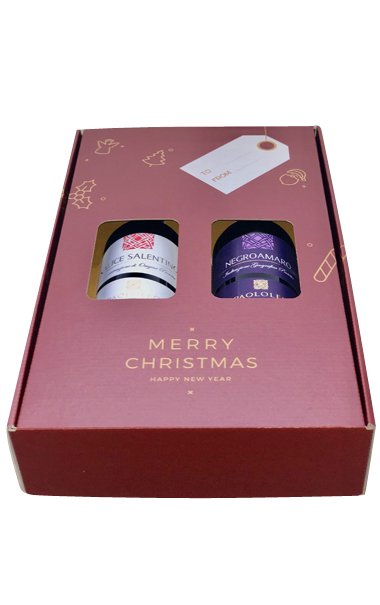 Julegaveske 1<br>2 fl. Italiensk rdvin