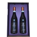 2 fl. Italiensk rdvin i gaveske med logo