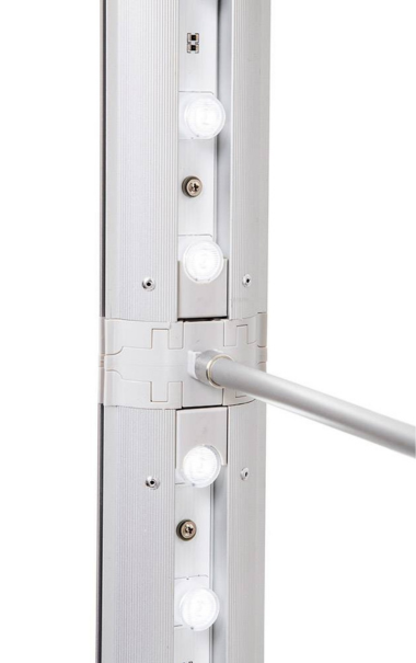 FOLD &amp; GO DOBBELTSIDET - 100x200 cm. - Brightbox LED 