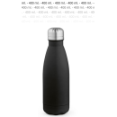 THERMOFLASKE 400 ml. SORT Genanvendt rustfri st�l - Med eller uden eget logo