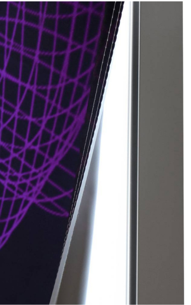 LED Disk B100 x 100 cm - Lysvg med stof - Brightbox