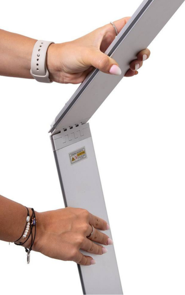 FOLD &amp; GO DOBBELTSIDET - 100x200 cm. - Brightbox LED 