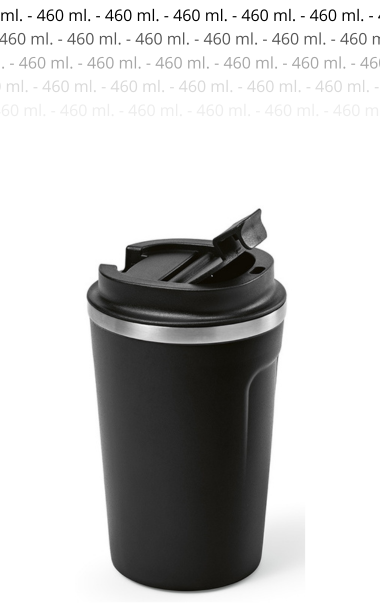 Thermo kop med logo 460 ml. RECYCLED rustfri stl