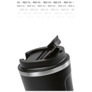 Thermo kop med logo 460 ml. RECYCLED rustfri stl