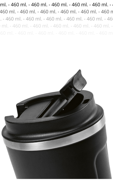 Thermo kop med logo 460 ml. RECYCLED rustfri stl