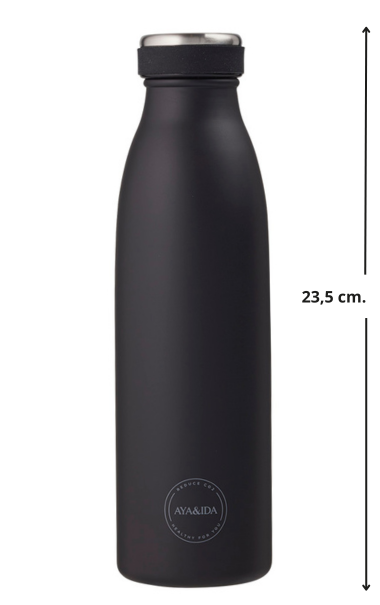 AYA&IDA 500 ml<br>Matte Black m. logo