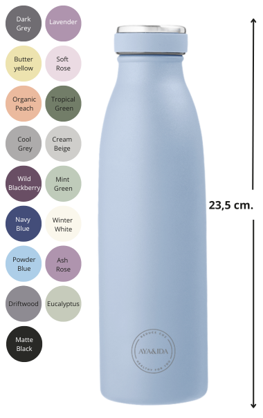 AYA&IDA 500 ml<br>NAVY BLUE m. logo