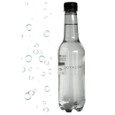 Logovand Slim 43 cl - transparent / gennemsigtig folie 