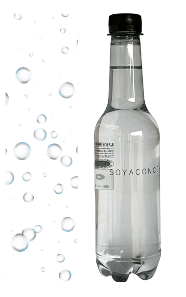 Logovand Slim 43 cl - transparent / gennemsigtig folie 