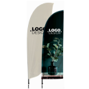 Beachflag udendrs inkl. transport taske