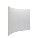 Curved Zipper Wall B 254 x 239 cm. 