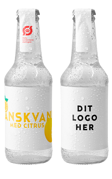 DANSKVAND M. CITRUS kologisk DANSK produceret sodavand med EGET logo