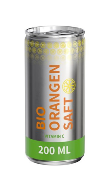 Orange Juice FULLSLEEVE TRANSPARENT MATT label - sukkerfri 200 ml. 