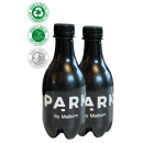 Logovand H2O LUX 33 cl i sort flaske uden brus (CO2 neutral)