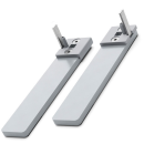 Ekstra fod SINGLE FLEX Frame - HALV FOD - sort eller alufarvet 