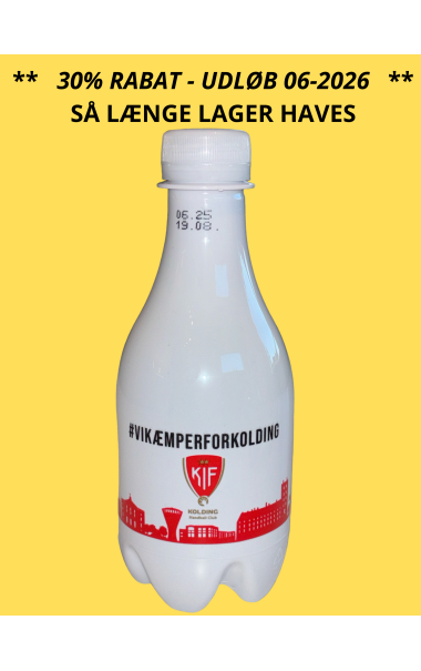 Logovand H2O LUX 33 cl i hvid flaske uden brus (CO2 neutral)