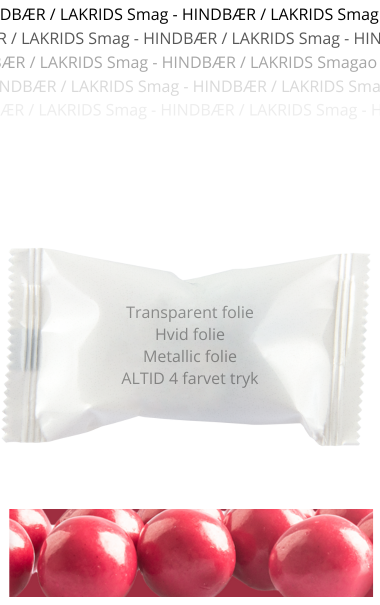 Flowpakket choko kugler m. HINDBR / LAKRIDS smag