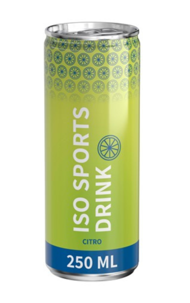 ISO sport Citrus/Lemon smag FULLSLEEVE BLANK label 250 ml. // P� VEJ IND // SP�RG VENLIGST //