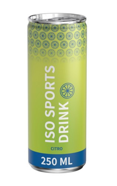 ISO sport Citrus/Lemon smag FULLSLEEVE MATT label 250 ml. // P� VEJ IND // SP�RG VENLIGST //