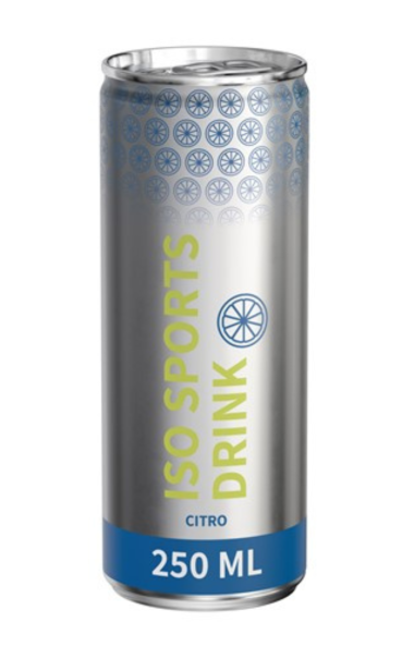 ISO sport Citrus/Lemon smag FULLSLEEVE TRANSPARENT MATT label 250 ml. // P� VEJ IND // SP�RG VENLIGST //
