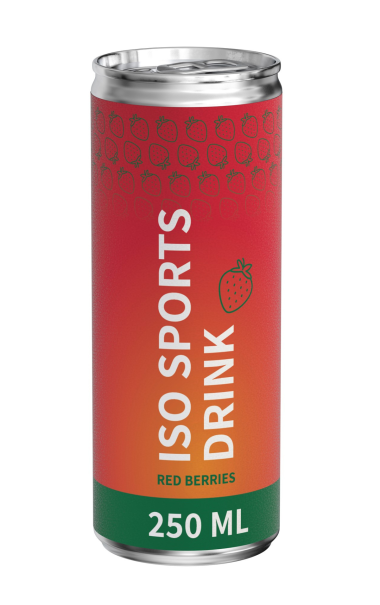 ISO sport Redberries smag ECO label 250 ml. 