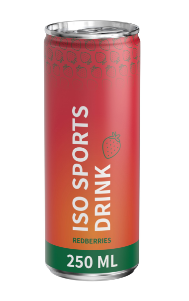 ISO sport REDBERRIES FULLSLEEVE MATT label 250 ml. 