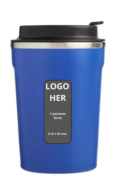 Thor 360 ml. med logo lkagesikker kobber vakuum-bger - BL