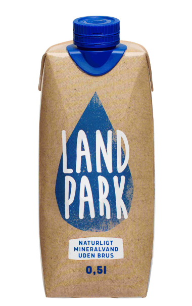 Vand p karton (uden pant) - Landpark Bio papvand - 0,5L