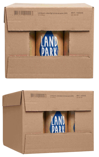 Vand p karton (uden pant) - Landpark Bio papvand - 0,5L