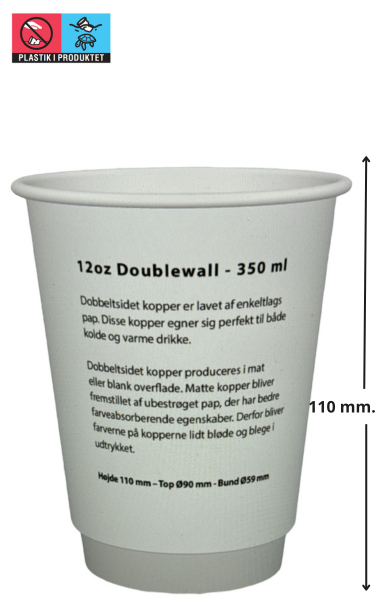 Papkrus m. logo 12 oz PE