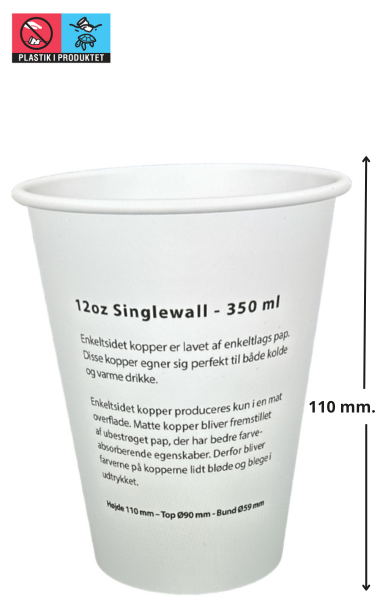 Papkrus m. logo 12 oz PE  