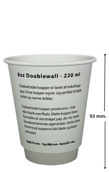 Papkrus m. logo 8 oz PE