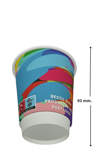 Papkrus m. logo 8 oz PE