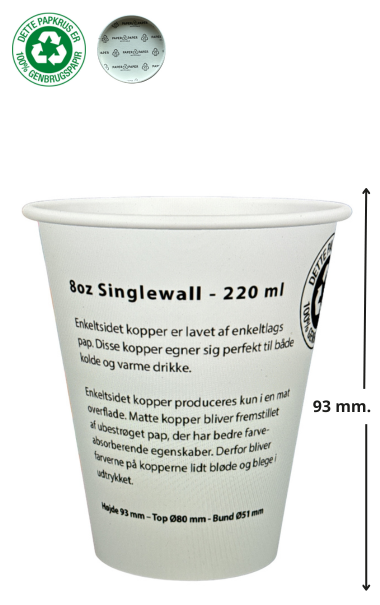 Papkrus m. logo 8 oz P2P 