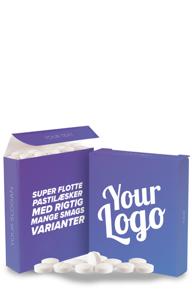 PASTILSKER MED LOGO<br>SMAG: SALTLAKRIDS