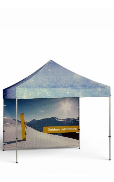 Popup - Reklame telt med logo - 3 x 3 m. uden sider