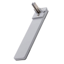 Ekstra fod til sammenbygning af flere SINGLE FLEX Frame - sort eller alufarvet 