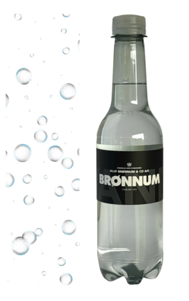 Logovand Slim 43 cl uden brus (hvid folie label)