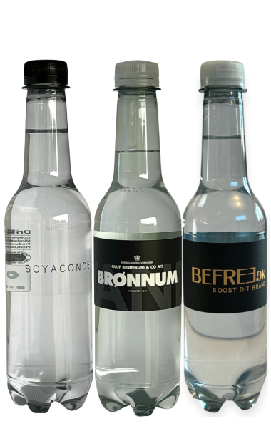 Logovand Slim 43 * Special label * med &amp; uden brus Co2